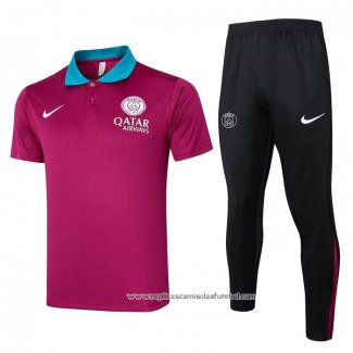 Conjunto Polo del Paris Saint-Germain 2024-2025 Purpura