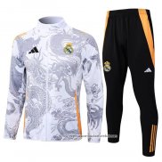 Jaqueta de Treinamento Real Madrid Dragon 2024-2025 Branco