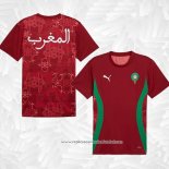 Camisola Pre Match del Marrocos 2024 Vermelho