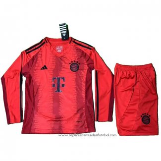 Camisola 1º Bayern de Munique 2024-2025 Crianca Manga Comprida