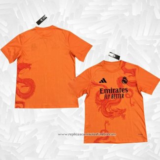 Camisola Real Madrid Dragon 2024-2025 Laranja Tailandia