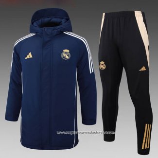 Conjunto de Agasalho Real Madrid 2024-2025 Azul