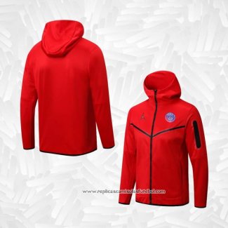 Jaqueta Hoodie Paris Saint-Germain Jordan 2022-2023 Vermelho