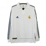 Retro Camisola 1º Real Madrid 2001-2002 Manga Comprida