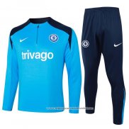 Sueter de Treinamento Chelsea 2024-2025 Crianca Azul