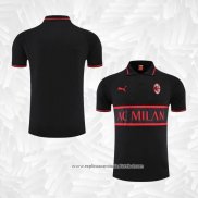 Camisola Polo del AC Milao 2022-2023 Preto