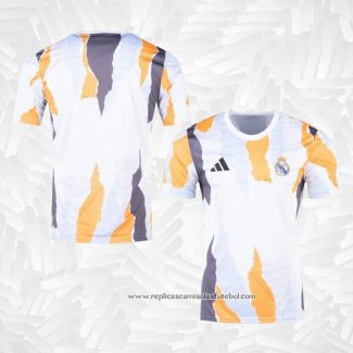 Camisola Pre Match del Real Madrid 2024 Branco