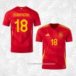 Camisola 1º Espanha Jogador Zubimendi 2024