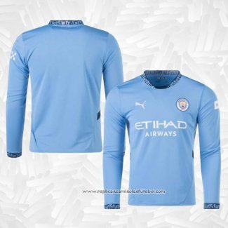 Camisola 1º Manchester City 2024-2025 Manga Comprida