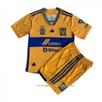 Camisola 1º Tigres UANL 2023-2024 Crianca