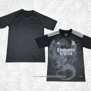 Camisola Real Madrid Dragon 2024-2025 Preto Cinza Tailandia