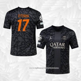 Camisola 3º Paris Saint-Germain Jogador Vitinha 2023-2024