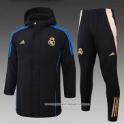 Conjunto de Agasalho Real Madrid 2024-2025 Preto