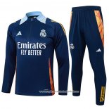 Sueter de Treinamento Real Madrid 2024-2025 Crianca Azul