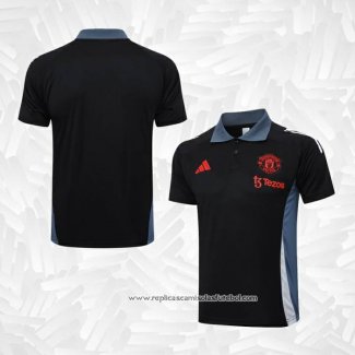 Camisola Polo del Manchester United 2024-2025 Preto