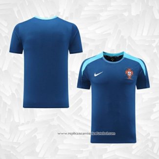 Camisola de Treinamento Portugal 2024-2025 Azul