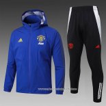 Chandal de Corta-vento do Manchester United 2024-2025 Azul