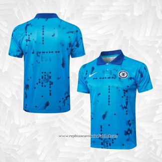 Camisola Polo del Chelsea 2024-2025 Azul