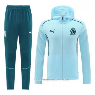 Fato de Treino Hoodie Olympique Marsella 2024-2025 Azul