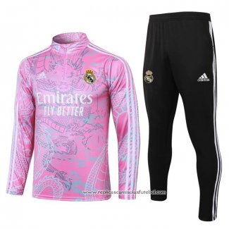 Sueter de Treinamento Real Madrid 2023-2024 Rosa