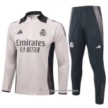 Sueter de Treinamento Real Madrid 2024-2025 Rosa Claro