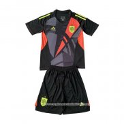 Camisola Espanha Goleiro 2024 Crianca Preto