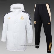 Conjunto de Agasalho Real Madrid 2024-2025 Branco