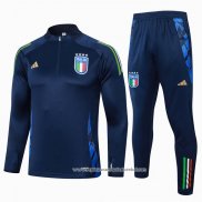 Sueter de Treinamento Italia 2024-2025 Crianca Azul