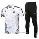 Conjunto Polo del Real Madrid Dragon 2024-2025 Branco