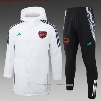 Conjunto de Agasalho Arsenal 2024-2025 Branco