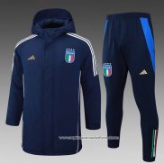 Conjunto de Agasalho Italia 2024-2025 Azul