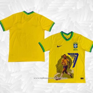 Camisola Brasil Pele Special 2022 Amarelo Tailandia