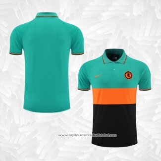 Camisola Polo del Chelsea 2022-2023 Verde y Laranja