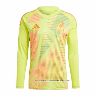 Camisola 2º Mexico Goleiro 2024 Manga Comprida