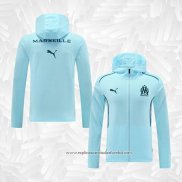 Jaqueta Hoodie Olympique Marsella 2024-2025 Azul