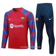 Sueter de Treinamento Barcelona 2023-2024 Crianca Vermelho