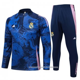 Sueter de Treinamento Real Madrid Dragon 2024-2025 Azul