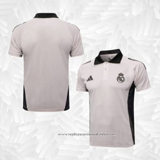 Camisola Polo del Real Madrid 2024-2025 Rosa Claro