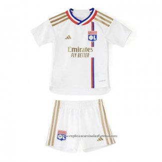 Camisola 1º Lyon 2023-2024 Crianca