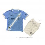 Camisola 1º Manchester City 2025-2026 Crianca