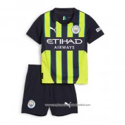 Camisola 2º Manchester City 2024-2025 Crianca