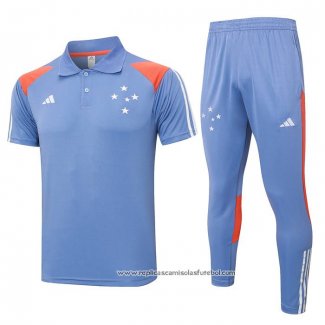 Conjunto Polo del Cruzeiro 2024-2025 Cinza