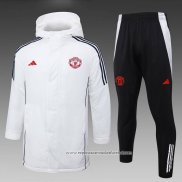 Conjunto de Agasalho Manchester United 2024-2025 Branco