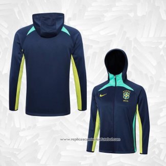 Jaqueta Hoodie Brasil 2022-2023 Azul