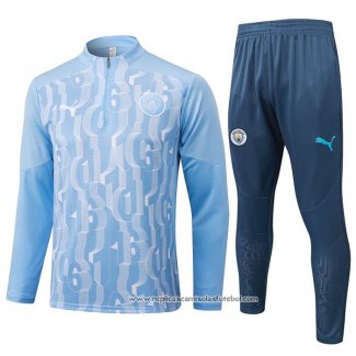 Sueter de Treinamento Manchester City 2024-2025 Azul