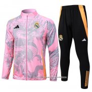 Jaqueta de Treinamento Real Madrid Dragon 2024-2025 Rosa